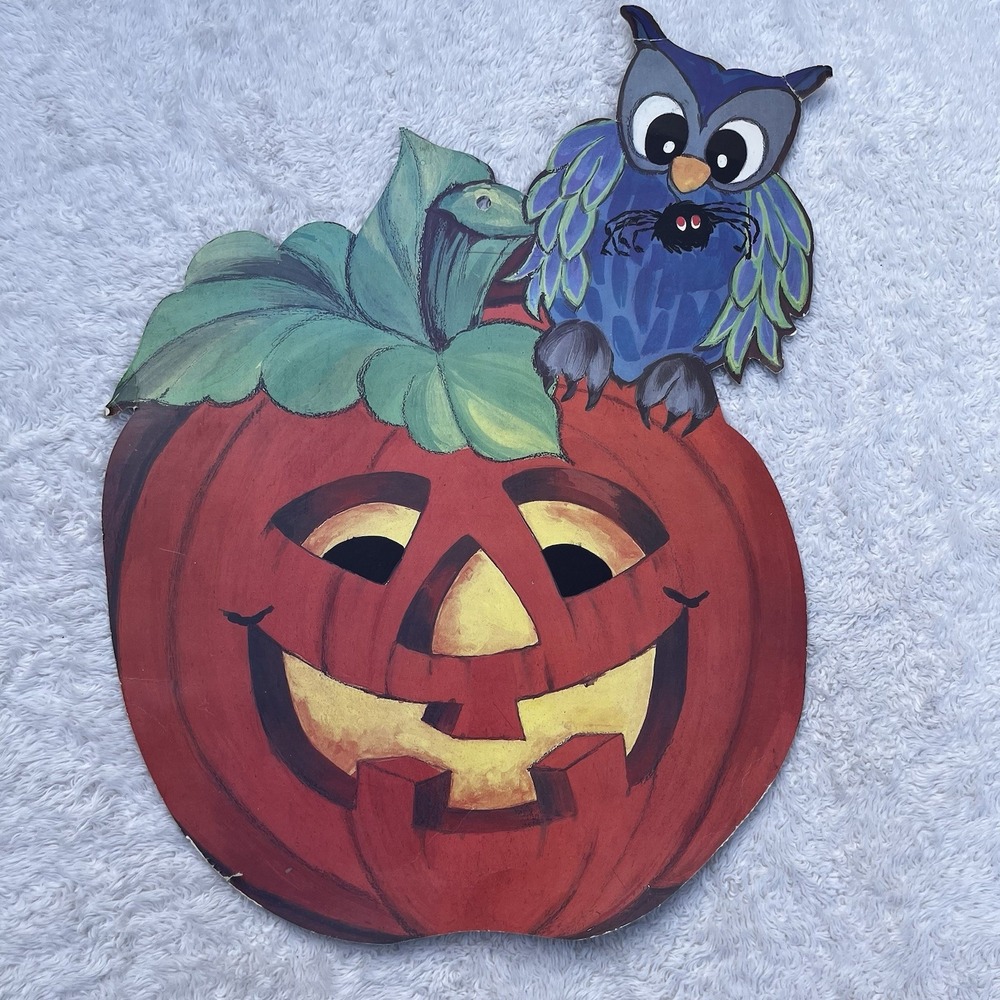 Vintage Halloween Die Cut Decorations Eureka Hallmark Ghost Yard Stakes Lot of 6 - Picture 6 of 14